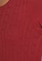 Suéter Tricot Hering Textura Vermelho - Marca Hering