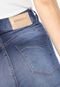Bermuda Jeans Denuncia Reta Middle Azul - Marca Denuncia