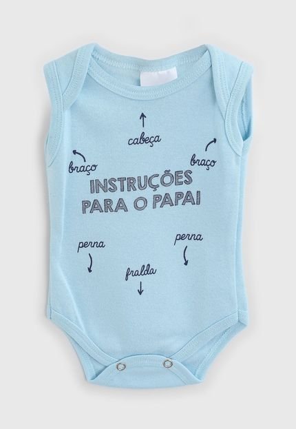 Body Abrange Infantil Papai Azul - Marca Abrange