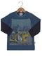 Camiseta Rovitex Manga Longa Gel Infantil Azul-marinho - Marca Rovitex