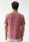 Camiseta Aleatory Reta Estampada Rosa - Marca Aleatory