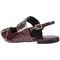 Sapato Feminino Slingback Bico Fino Fivela Rasteira Mule Marsala - Marca LAZZLU