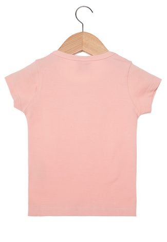 Camiseta Elian Pássaro Infantil Rosa