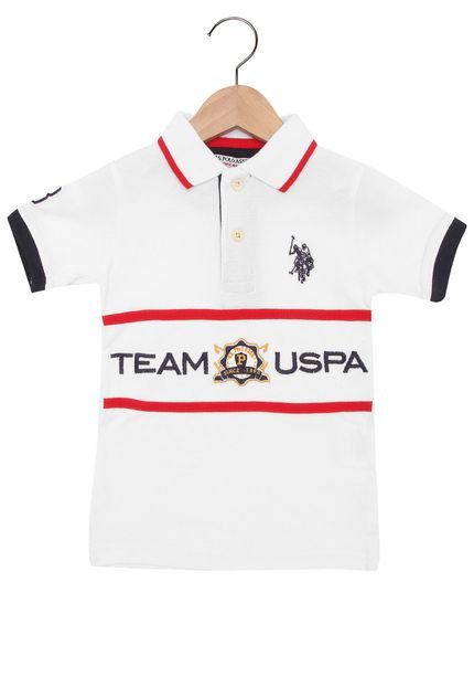 Camisa Polo U.S. Polo Team USPA Branca - Marca U.S. Polo