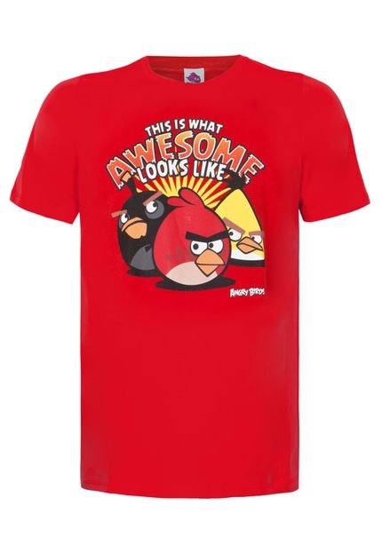 Camiseta Angry Birds Three Vermelha - Marca Angry Birds