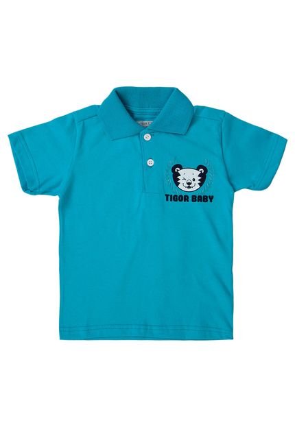 Camisa Polo Tigor T. Tigre Azul - Marca Tigor T. Tigre