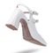Sapato Feminino Scarpin Mary Jane Salto Grosso Napa Off White - Marca Carolla Shoes