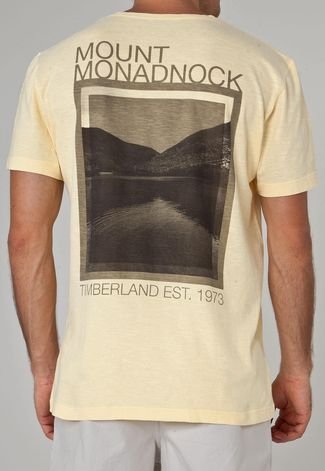 Camiseta Timberland Paisagem Montanha Amarela