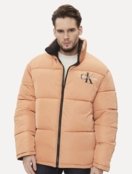 Jaqueta Calvin Klein Jeans Dupla Face Puffer Reversible 90's Laranja/Preta - Marca Calvin Klein