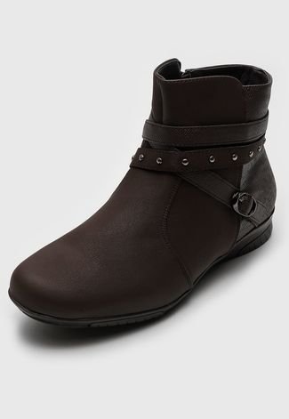 Bota mooncity cheap tiras marrom