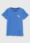 Camiseta Puma Infantil Logo Azul - Marca Puma