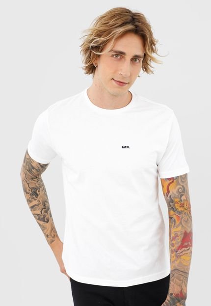 Camiseta Fatal Logo Off-White - Marca Fatal