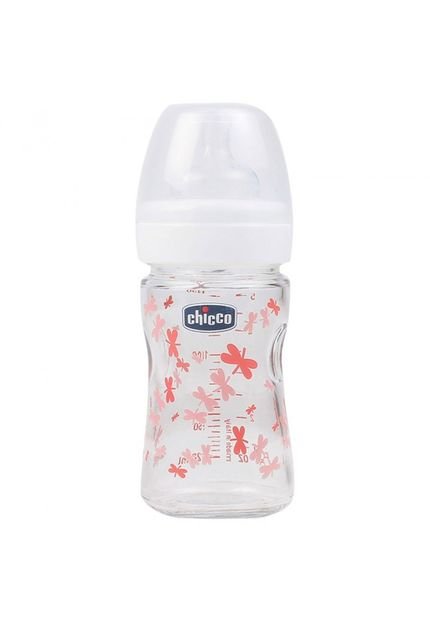 Mamadeira de Vidro Chicco Well-Being 150ml Incolor - Marca Chicco