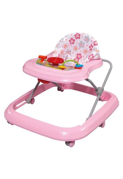 Andador Toy Rosa-Bebê Tutti Baby - Marca Tutti Baby
