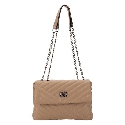 Bolsa Feminina Transversal Fuseco Wbfv82130 7932130 Bege - Marca Fuseco