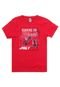 Camiseta Cativa Teens Menino Frontal Vermelha - Marca Cativa Teens