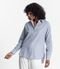 Camisa Feminina Oversized Listras Select Azul - Marca Select