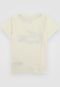 Camiseta Lacoste Kids Infantil Logo Glitch Off-White - Marca Lacoste Kids
