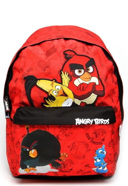 Mochila Santino Angry Birds Vermelha/Preta - Marca Santino