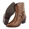 Bota em Couro Western Texana Cano Curto Bico Fino Country Feminina Conhaque Rado Shoes - Marca RADO SHOES