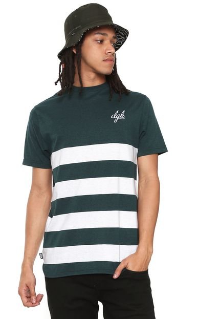 Camiseta DGK Listrada Avenue Verde/Branca - Marca DGK