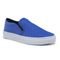 Sneaker Slip On Feminino Tênis Casual Versátil Sola Alta Flat Emborrachada Confortável Leve Azul Royal - Marca super shoes