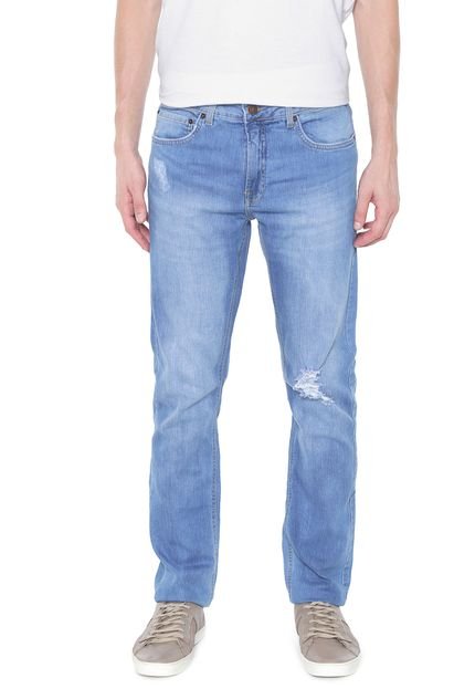 Calça Jeans Calvin Klein Jeans Slim Destroyed Azul - Marca Calvin Klein Jeans