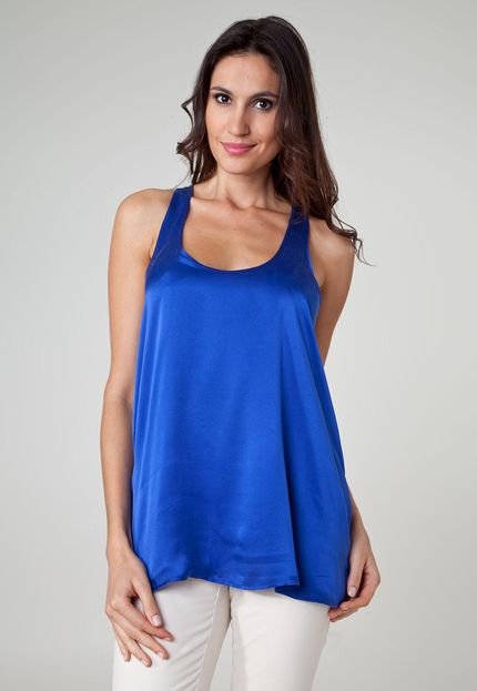 Regata Seda Shoulder Sharon Azul - Marca Shoulder