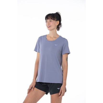 Camiseta de Treino Feminina Mizuno PRO UV M Roxo - Marca Mizuno