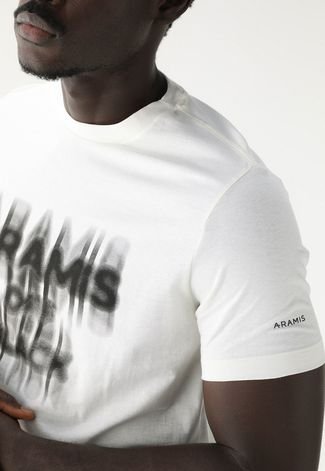 Camiseta Aramis Regular Blurred Off-White