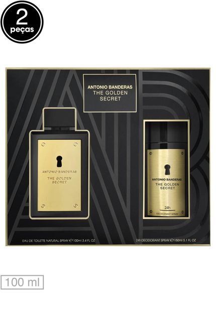 Kit Perfume The Golden Secret 100ml - Marca Antonio Banderas