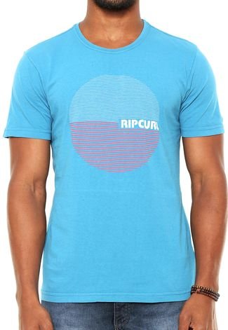 Camiseta Rip Curl Listras Azul