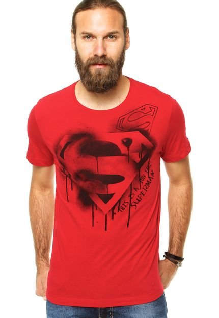 Camiseta Fashion Comics Estampada Vermelha - Marca Fashion Comics