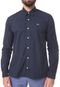 Camisa Lacoste Slim Popeline Azul-marinho - Marca Lacoste