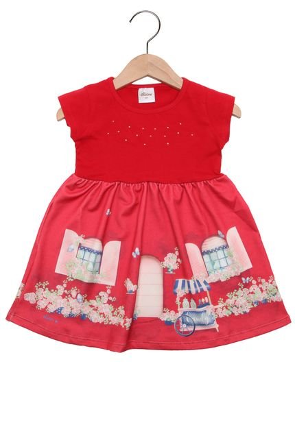 Vestido Elian Menina Vermelho - Marca Elian