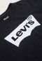 Camiseta Infantil Levis Logo Preta - Marca Levis