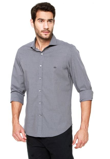 Camisa Richards Xadrez Azul-Marinho - Marca Richards