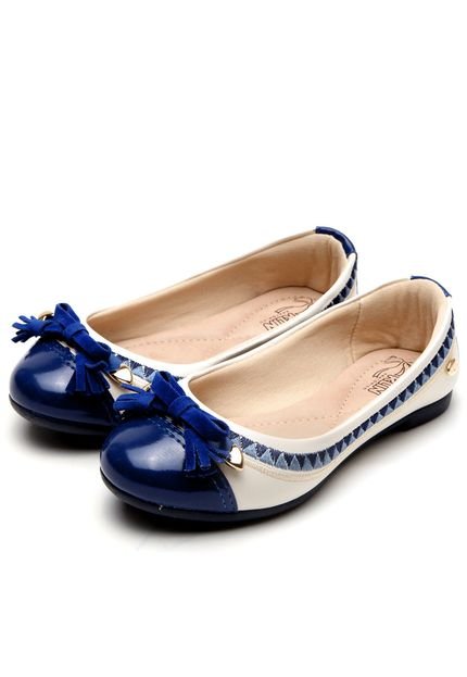Sapato Klin Princesa Kids Branco/Azul - Marca Klin