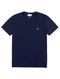 Camiseta Lacoste Masculina Jersey Pima Cotton Gola V Azul Marinho - Marca Lacoste