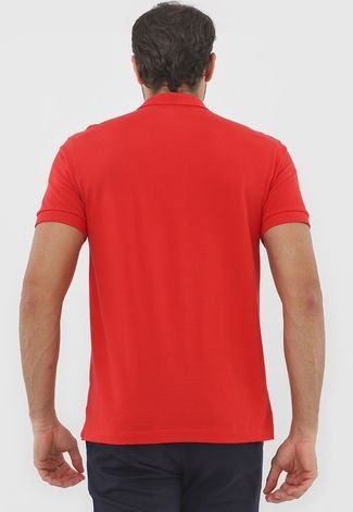Camisa Polo Forum Reta Logo Vermelha