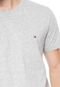 Camiseta Tommy Hilfiger Logo Cinza - Marca Tommy Hilfiger