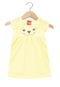 Vestido Curto Kyly Detalhe Infantil Amarelo - Marca Kyly