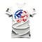 Camiseta Plus Size Premium Algodão Estampada Caveira American  - Branco - Marca Nexstar