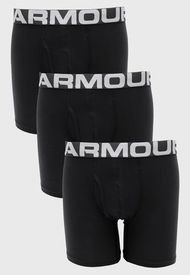 Pack 3 Boxers Under Armour UA Charged Cotton 6in 3 Pack Negro