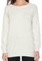 Suéter Facinelli by MOONCITY Tricot Textura Off-White - Marca Facinelli