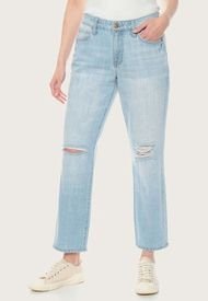 Jeans Wados Crop Tiro Alto Celeste - Calce Regular