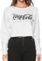 Moletom Fechado Coca-Cola Jeans Cropped Branco - Marca Coca-Cola Jeans