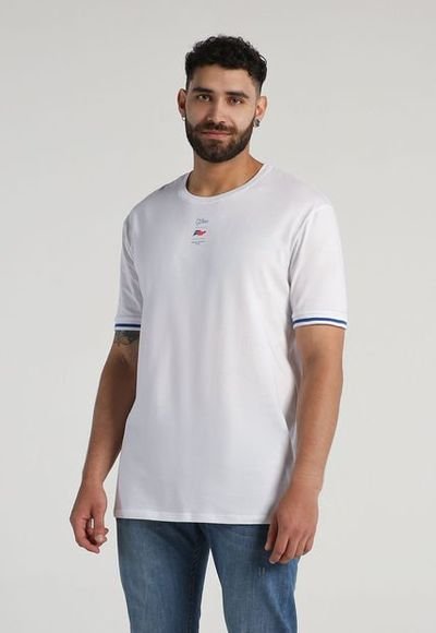 Camiseta Esqueleto Blanco Azul Mattelsa Compra Ahora Dafiti