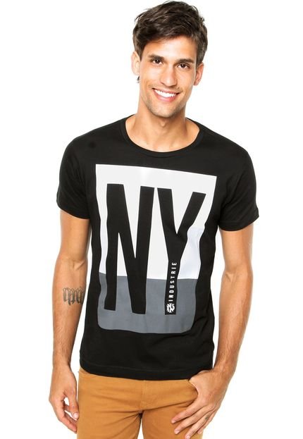 Camiseta Industrie NY Stripes Preta - Marca Industrie