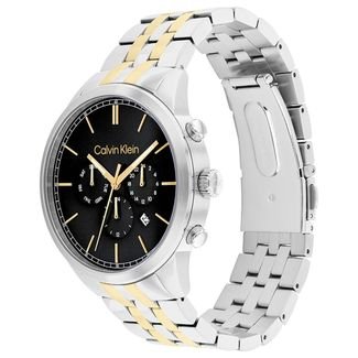Relógio Calvin Klein Masculino Aço Prateado Dourado 25200380